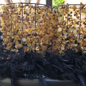 Beaded Candle Wall Sconce - Qty 2 pieces